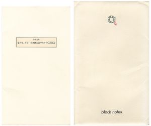 加納光於｢塩の柱、あるいは舞踏衣裳のためのCODEX block notes III｣