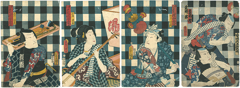 Toyokuni III “Edo Jiman Uwasa Benkei”／