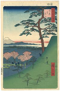 Hiroshige I/100 Famous Views of Edo / Original Fuji, Meguro[名所江戸百景　目黒元不二]