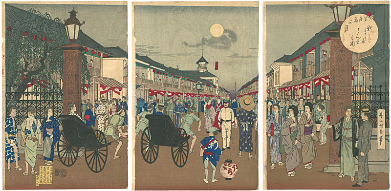 Yasuji,Tankei “Setsugekka (Snow, Moon, and Flowers) / Moon : Shinyoshiwara”／