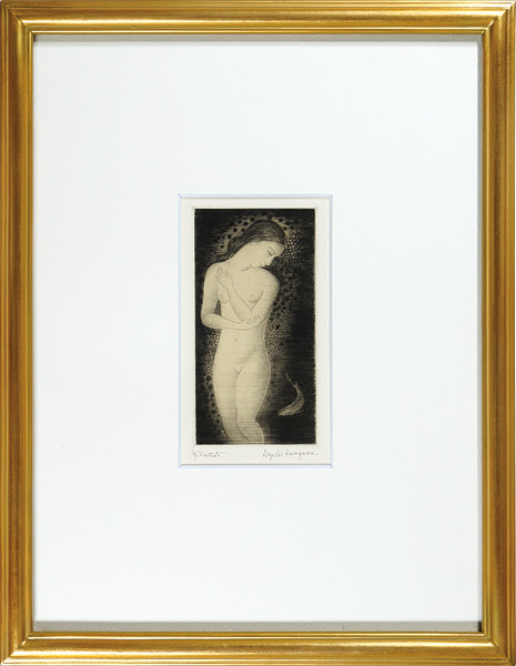 Hasegawa Kiyoshi “Baigneuse au poisson”／