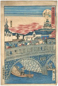 Hiroshige III/[東京府下名所尽　江戸ばしよりよろひ橋の景]