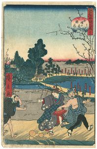 江戸名所道戯尽 / Comical Views of Famous Places in Edo