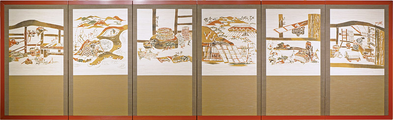 Serizawa Keisuke “Six-Folding Screen Make a Stencil Prints”／