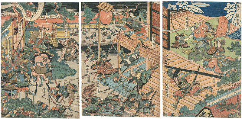 Shuntei “The Night Battle at Horikawa”／