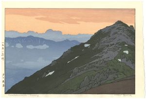 吉田遠志｢夕の燕岳｣