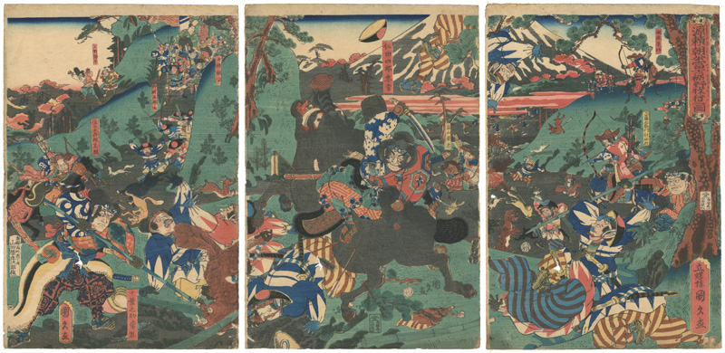 国久｢源頼朝公富士之裾野牧狩之図｣／