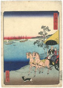 Hiroshige II/The Tokaido Road / Sinagawa[東海道　品川]