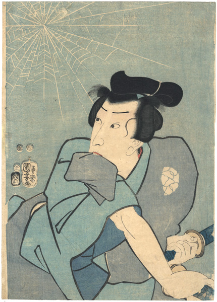 Kuniyoshi “Shini-e (Obituary Picture) of Actor Ichikawa Danjuro VIII”／