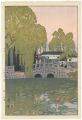 <strong>Yoshida Hiroshi</strong><br>Willow and Stone Bridge