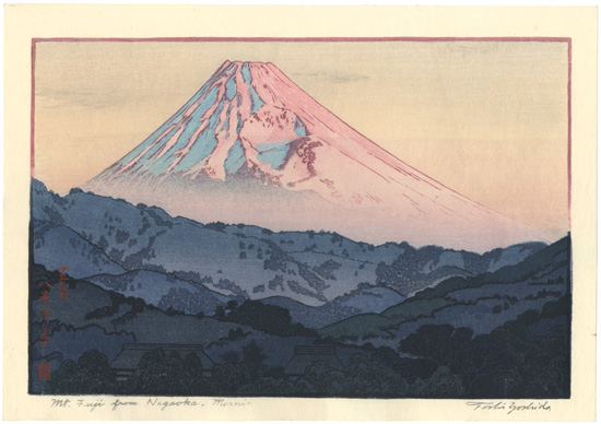 Yoshida Toshi “Mt.Fuji from Nagaoka, Morning”／