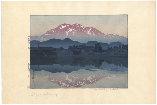 Yoshida Hiroshi “Itoigawa in the Morning”／