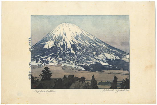 Yoshida Hiroshi “Fujisan from Gotenba”／