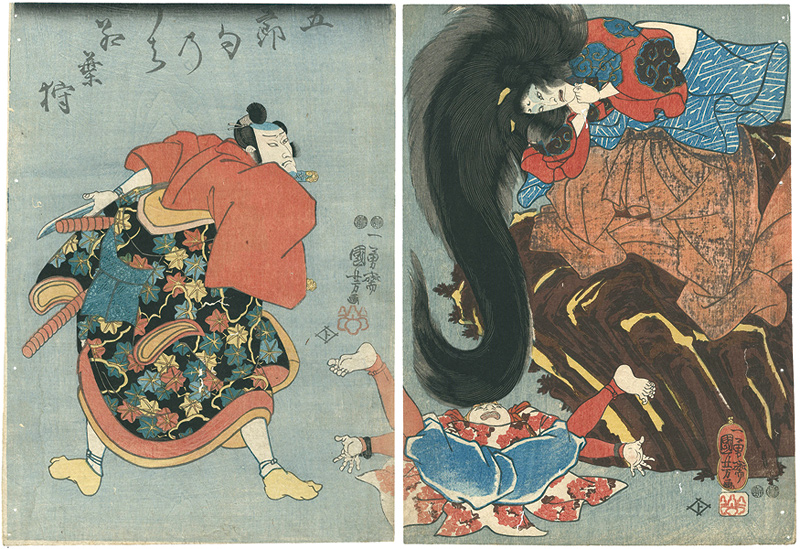 Kuniyoshi “5 Seasonal Festivals / Autumn leaves”／