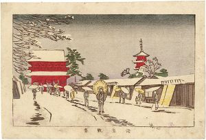 Yasuji,Tankei/True Pictures of Famous Places of Tokyo / Asakusa Kannon[東京真画名所図解　浅草観音]