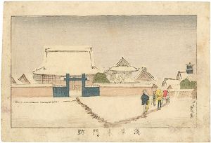 Yasuji,Tankei/True Pictures of Famous Places of Tokyo / Asakusa Higashi Monzeki[東京真画名所図解　浅草東門跡]