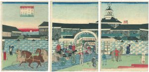 <strong>Hiroshige III</strong><br>Tsukiji Hotel in Tokyo