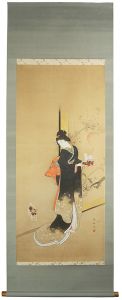周延｢美人と猫（仮題）｣