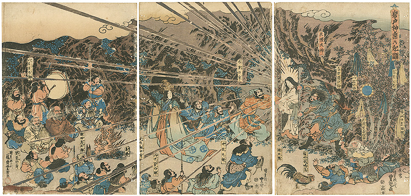 Toyokuni II “The Origins of Sacred Dance at the Heavenly Cave”／