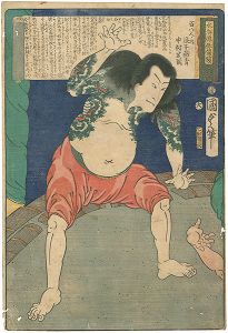 Kunisada II/[水滸伝俳優鏡　百八人ノ内　浪子燕青　中村芝翫]