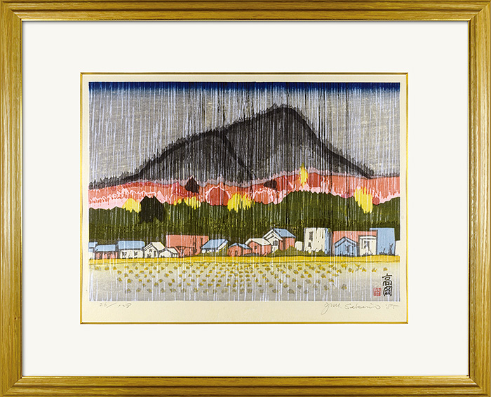Sekino Junichiro “The narrow road to the deep north №51 Takaoka（Sudden shower）”／