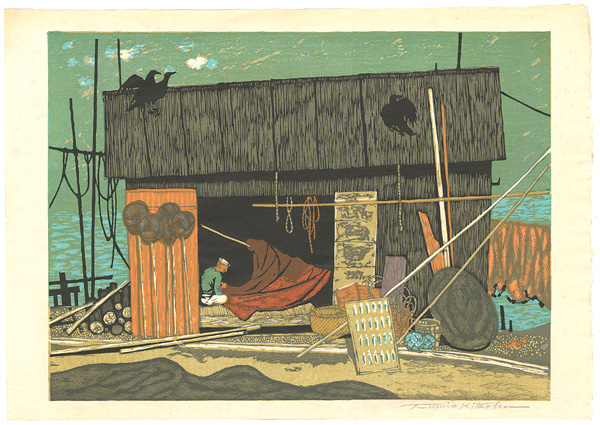 Kitaoka Fumio “The Afternoon in a Fishing Village”／