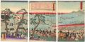 <strong>Hiroshige III</strong><br>明治十四年御巡幸秋田寺内招魂社之図
