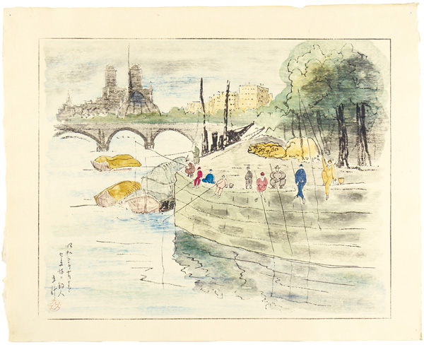 Yamagishi Kazue “Fishing the Seine”／