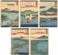 <strong>Hiroshige I</strong><br>8 Views of Omi / Descending Ge......