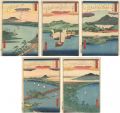 <strong>Hiroshige I</strong><br>8 Views of Omi / Descending Ge......