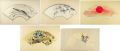 <strong>Tamamura Hokuto</strong><br>Painting in Fan Shape