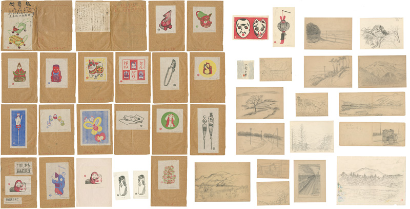 Enami Shiro “Materials, Woodblock Prints and Drawings”／