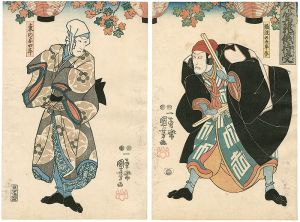 Kuniyoshi/Kabuki Play: Modorikago Iro ni Aikata[戻駕籠俄待受]