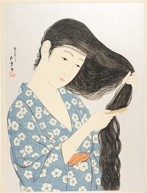 Hashiguchi Goyo “Combing the Hair”／