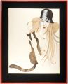 <strong>Yonekura Masakane</strong><br>Woman embrace a black cat