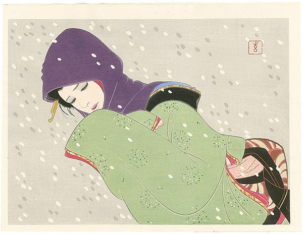 岩田専太郎｢ささめ雪｣／