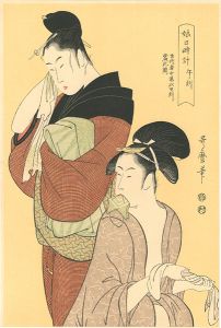 Utamaro/Sundial of Young Women / Horse of Hours (12 am)【Reproduction】	[娘日時計 午ノ刻【復刻版】]