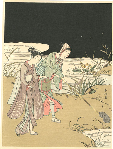 Harunobu “Catching Fireflies【Reproduction】 ”／