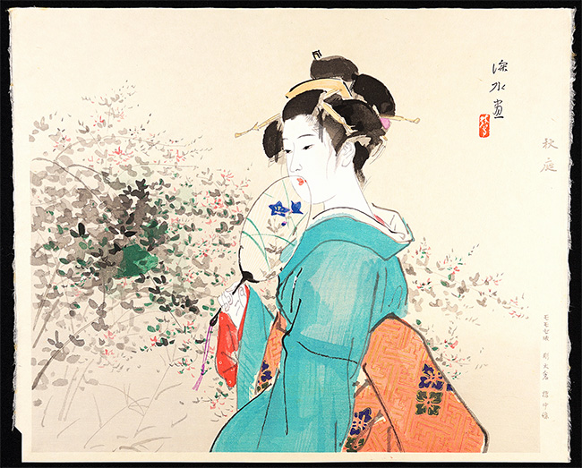 Ito Shinsui “Autumn garden”／