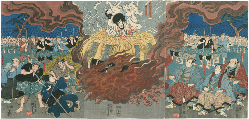 Kuniyoshi “Kabuki Play: Kinoshita Soga Megumi no Masagoji ”／