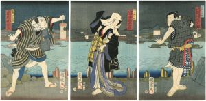 Kuniteru II/Kabuki Play : Ami Moyou Tourou KikuKiri	[網模様灯篭菊桐]