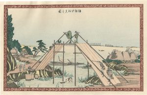 Hokusai/Benten Shrine at Haneda【Reproduction】[羽根田弁天之図【復刻版】]