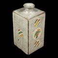 <strong>Shimaoka Tatsuzo</strong><br>Inlaid Akae Square pot