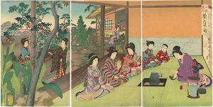 Chikanobu/Tea Ceremony from the series of Manners for Ladies [女礼式ノ内 茶之湯ノ図]