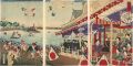 <strong>Chikanobu</strong><br>Horse Racing at Ueno, Shinobaz......