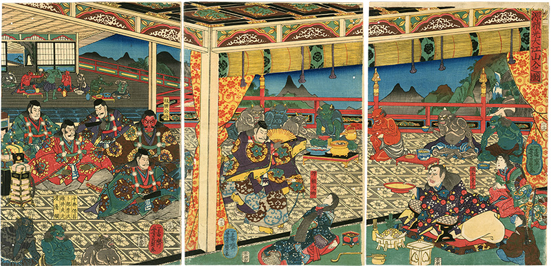 芳員 源頼光大江山入之図 山田書店美術部オンラインストア 芳員 源頼光大江山入之図 山田書店美術部オンラインストア