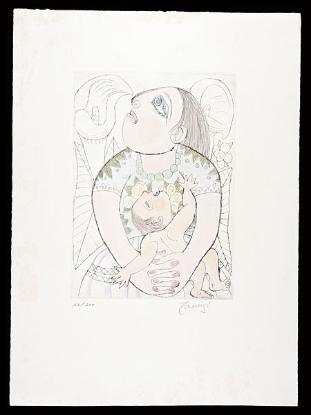 Kitagawa Tamiji “Mother and child”／