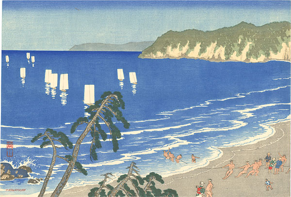 Kawatsura Yoshio (Negoro Raizan) “Beach Seine”／