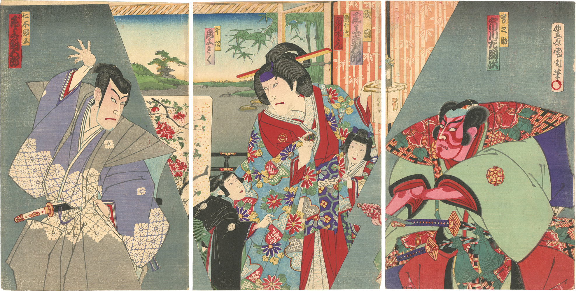 国周｢芝居絵｣／