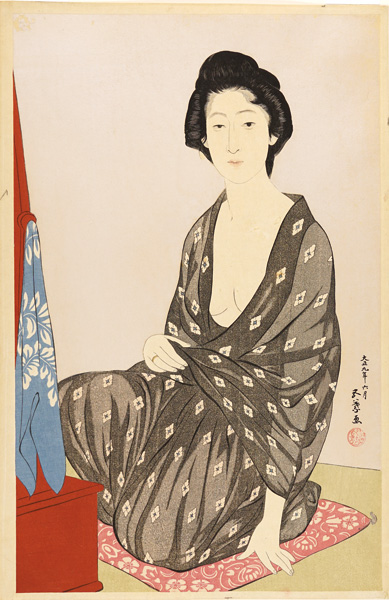 Hashiguchi Goyo “Woman in Summer Clothing”／